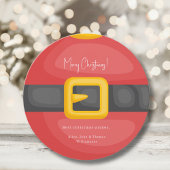 Kerstman buik kerstkaart kaart