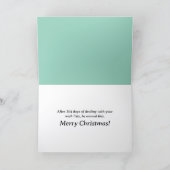 Kerstman buiten dienst kaart (Binnen)