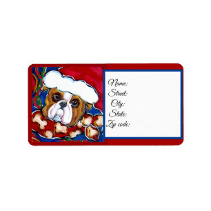 KERSTMAN BULLDOG ETIKET