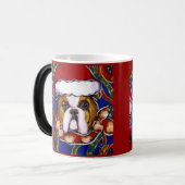 Kerstman Bulldog Mok (Voorkant links)