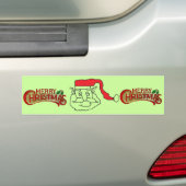 kerstman bumpersticker (Op auto)