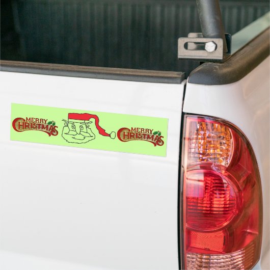 kerstman bumpersticker (Op Truck)