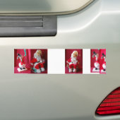  kerstman bumpersticker (Op auto)