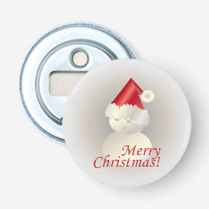 Kerstman Button Flesopener