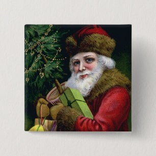 kerstman Button Pop Square