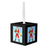 Kerstman Cadeau Bezorging Decoratie (Achter hoekig)