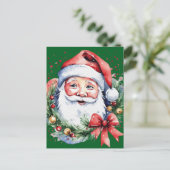 Kerstman cadeau ideeën briefkaart (Staand voorkant)