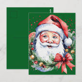 Kerstman cadeau ideeën briefkaart (Voorkant / Achterkant)