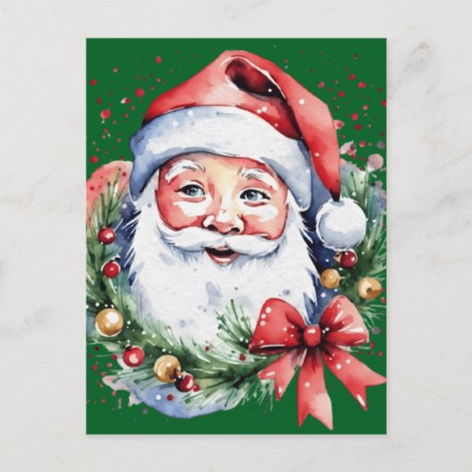 Kerstman cadeau ideeën briefkaart (Voorkant)