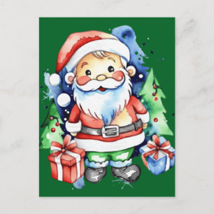 Kerstman cadeau ideeën briefkaart