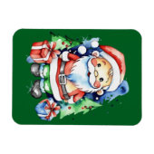 Kerstman cadeau-ideeën magneet (Horizontaal)