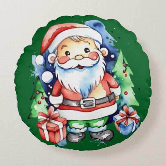 Kerstman cadeau ideeën rond kussen (Voorkant)