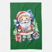 Kerstman cadeau ideeën theedoek (Verticaal)