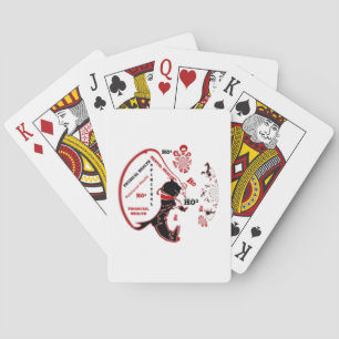 Kerstman Cadeau – Welvaart en Rijkdom Pokerkaarten