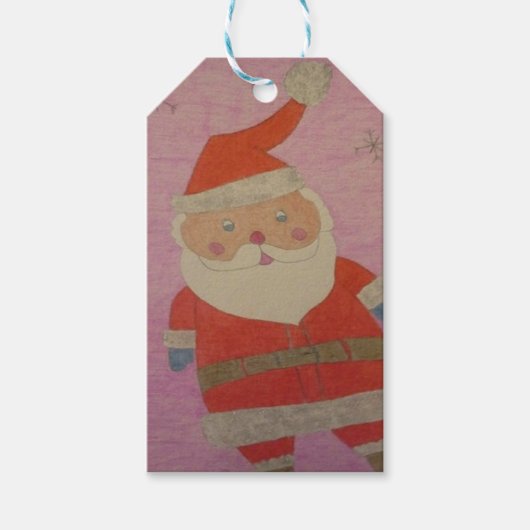 kerstman cadeaulabel (Voorkant)