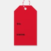 kerstman cadeaulabel (Achterkant)