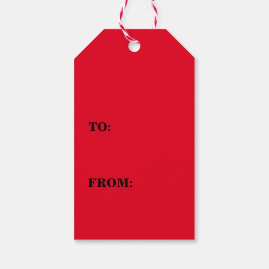 kerstman cadeaulabel (Achterkant)