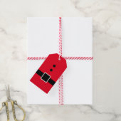 kerstman cadeaulabel (Met Touw)