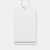 kerstman cadeaulabel (Achterkant)