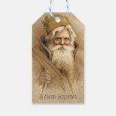  kerstman cadeaulabel (Achterkant)