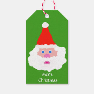 Kerstman Cadeaulabel