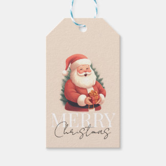  kerstman cadeaulabel
