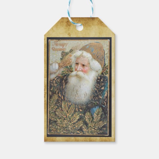  kerstman cadeaulabel (Voorkant)