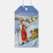  kerstman cadeaulabel (Achterkant)