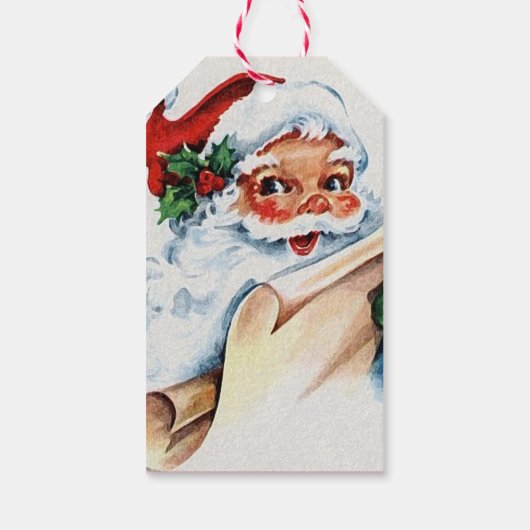  kerstman cadeaulabel (Achterkant)