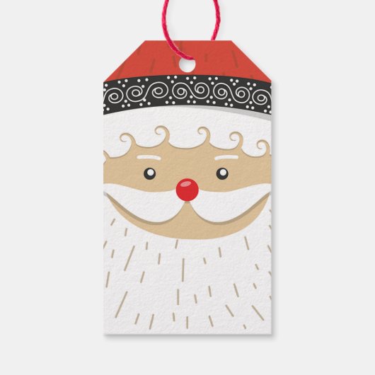 kerstman cadeaulabel (Achterkant)