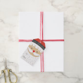 kerstman cadeaulabel (Met Touw)