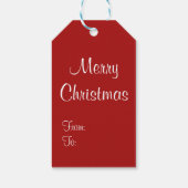 kerstman cadeaulabel (Achterkant)