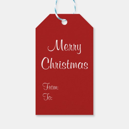 kerstman cadeaulabel (Achterkant)