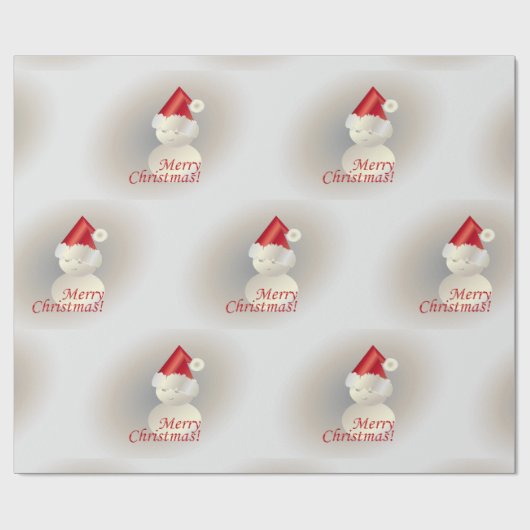 Kerstman Cadeaupapier (Vlak)