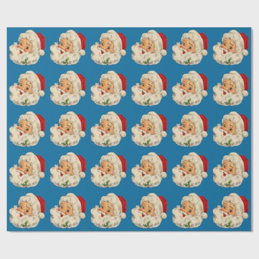  kerstman cadeaupapier (Vlak)