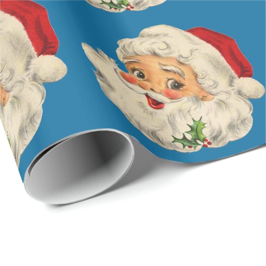  kerstman cadeaupapier (Rol Hoek)