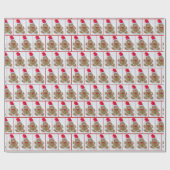 kerstman cadeaupapier (Vlak)