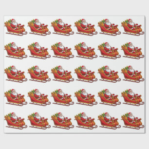 Kerstman Cadeaupapier