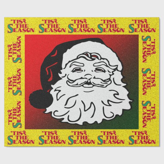 Kerstman - cadeaupapier (Vlak)