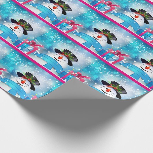 Kerstman Cadeaupapier (Hoek)