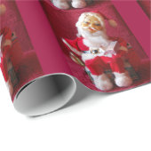 Kerstman Cadeaupapier (Rol Hoek)