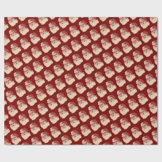 kerstman cadeaupapier (Vlak)