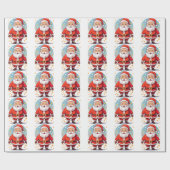 Kerstman Cadeaupapier (Vlak)
