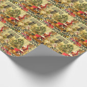 Kerstman Cadeaupapier (Hoek)