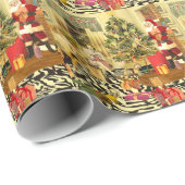 Kerstman Cadeaupapier (Rol Hoek)