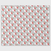Kerstman Cadeaupapier (Vlak)