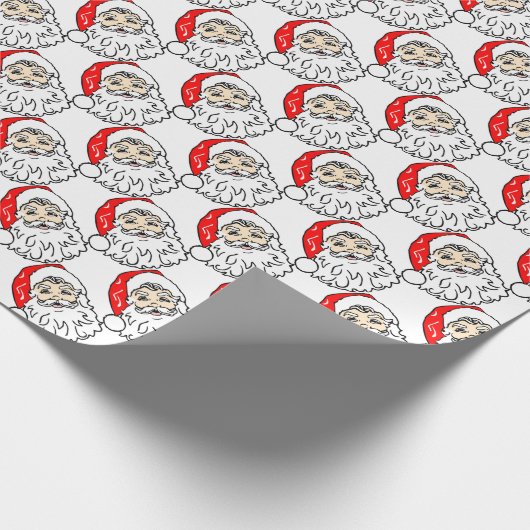 Kerstman Cadeaupapier (Hoek)