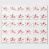 Kerstman Cadeaupapier (Vlak)