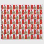 kerstman cadeaupapier (Vlak)