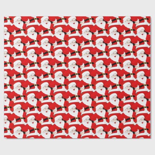 kerstman cadeaupapier (Vlak)